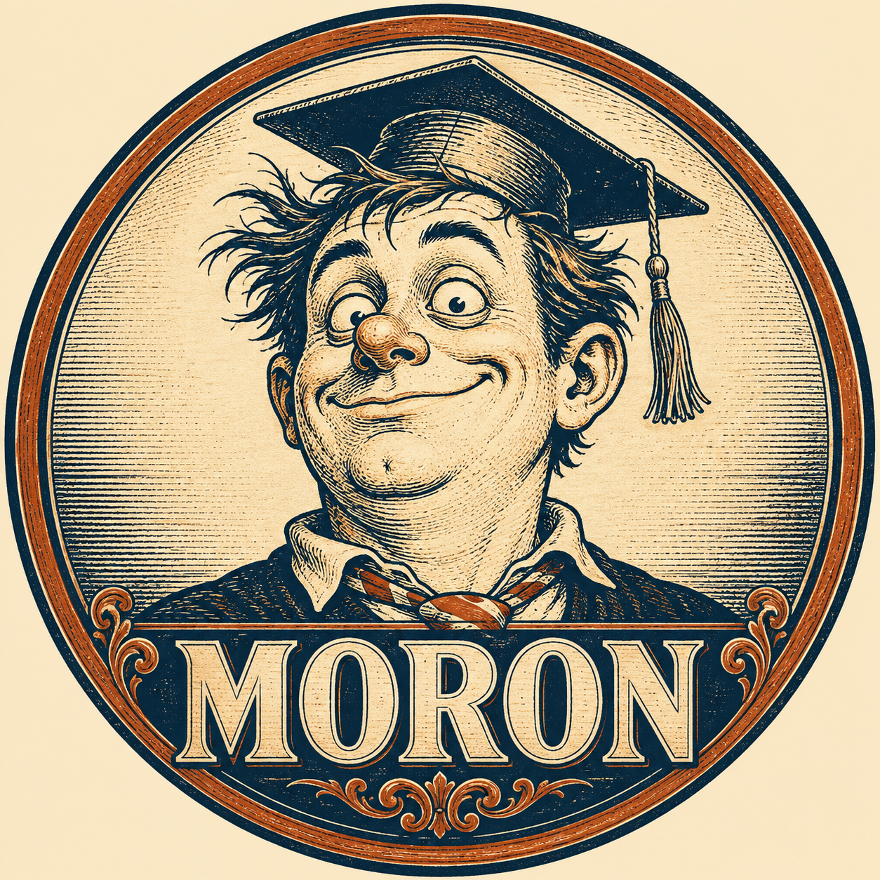 MORON coin: the grinning graduate